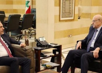 Bakan Fidan, Lübnan Başbakanı Mikati ile bir ortaya geldi