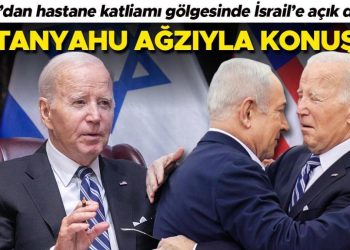 Biden’dan açık takviye… Hastane katliamı gölgesinde İsrail’e gitti