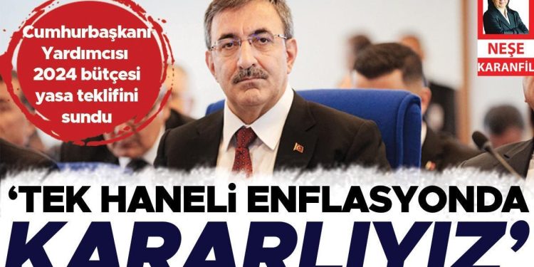 Cumhurbaşkanı Yardımcısı Cevdet Yılmaz 2024 bütçe yasa teklifini sundu: ‘Tek haneli enflasyonda kararlıyız’