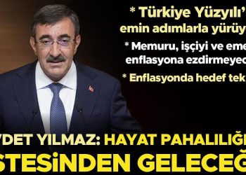 Cumhurbaşkanı Yardımcısı Yılmaz: Enflasyonu yine tek haneye indireceğiz