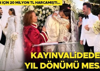 Düğüne 20 milyon TL harcamıştı… Kayınvalideden evlilik yıl dönümü bildirisi