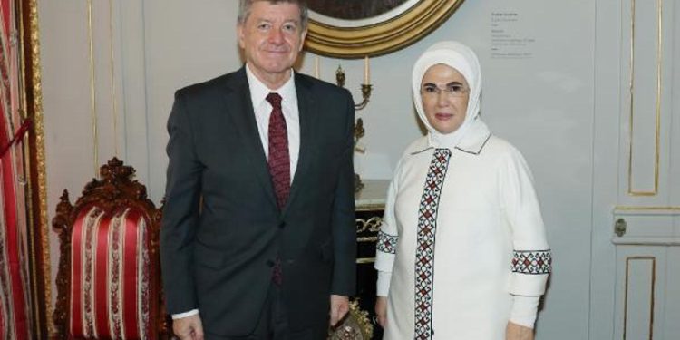 Emine Erdoğan, BM Siyasetten Sorumlu Genel Sekreter Yardımcısı Ryder’ı kabul etti