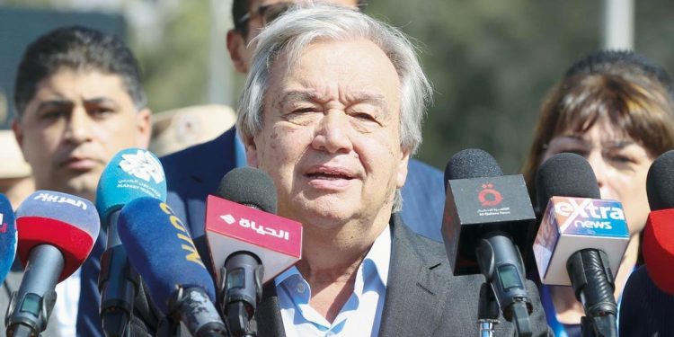 Guterres nihayet Gazze hududunda