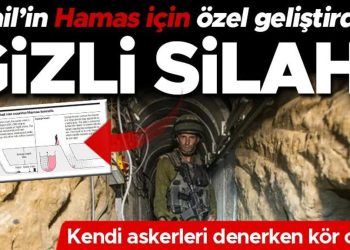 İsrail Hamas için özel olarak geliştirdi: Sünger bombaları! Kendi askerleri denerken kör oldu…