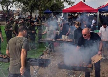 İşte İsrail askerlerinin toplanma merkezi