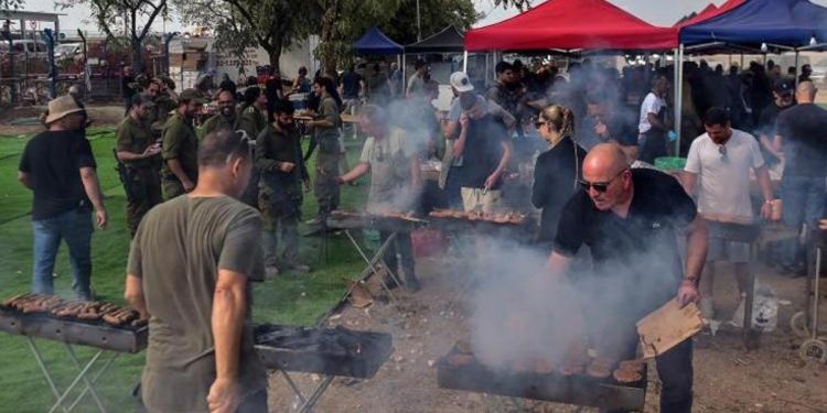 İşte İsrail askerlerinin toplanma merkezi