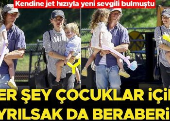 Kendine çabucak yeni sevgili bulmuştu… Her şey çocuklar için: Ayrılsak da beraberiz!
