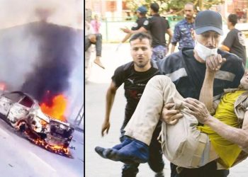 Konvoyu da vurdular… Tahliye buyruğuna uyan Filistinliler de amaç