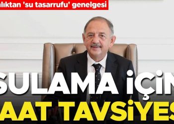 Mahallî idarelere su tasarrufu genelgesi