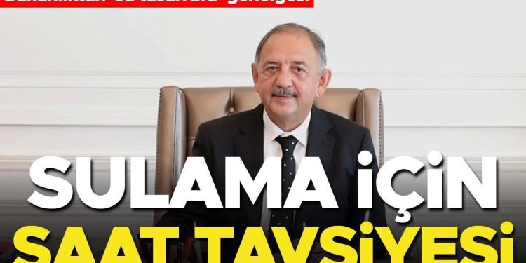 Mahallî idarelere su tasarrufu genelgesi