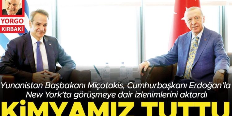 Miçotakis: Kimyamız tuttu