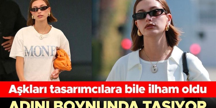 Özel kolyeyi ünlü modelden ilham alıp tasarlamışlar… Aşkını daima boynunda taşıyor