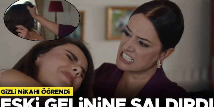 Saklı nikahı öğrendi, eski gelinine saldırdı