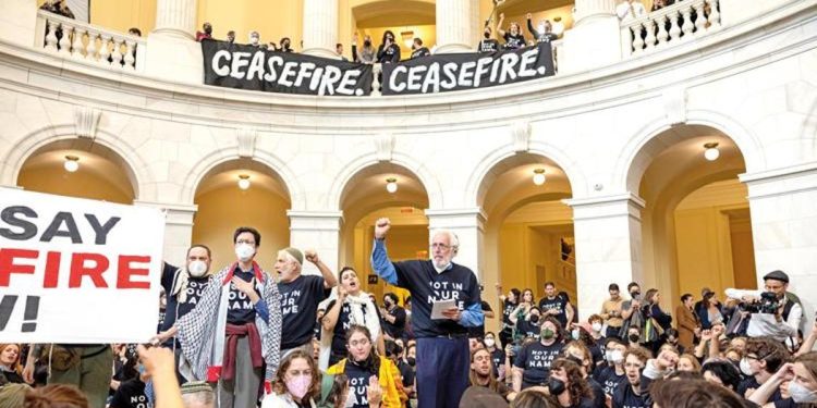 Siyonizm zıddı Museviler ABD Kongresi’ni bastı