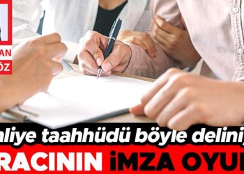 Tahliye taahhüdü bu türlü deliniyor… Kiracının imza oyunu