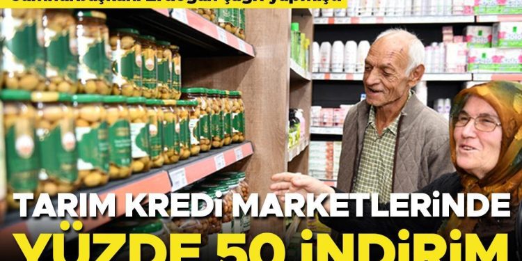 Tarım Kredi marketlerinde yüzde 50 indirim