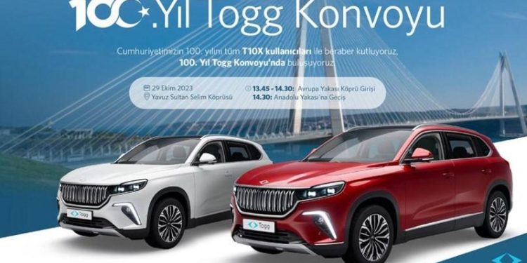 TOGG konvoyu ne vakit? TOGG’dan Cumhuriyet Bayramına özel konvoy aktifliği