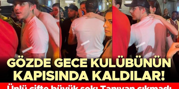 Ünlü ikili büyük şok: Gece kulübünün kapısında kaldılar!