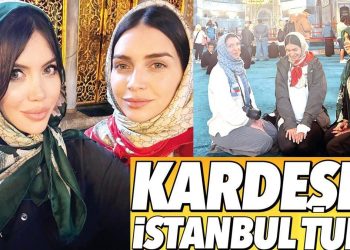 Wanda Nara kardeşiyle İstanbul çeşidinde