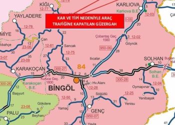 Ağır yağış nedeniyle trafiğe kapatıldı… Bingöl-Erzurum karayolu son durumu