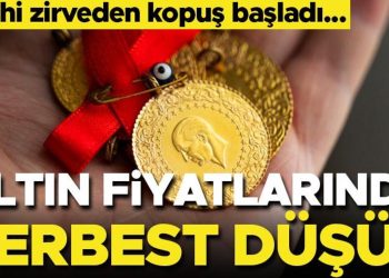 Altın fiyatlarında özgür düşüş