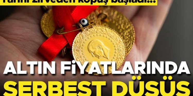 Altın fiyatlarında özgür düşüş