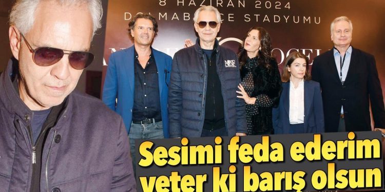 Andrea Bocelli: Sesimi feda ederim kâfi ki barış olsun