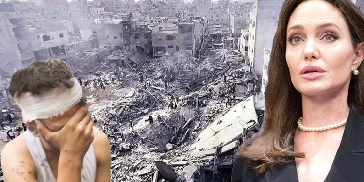 Angelina Jolie’den İsrail’e sert reaksiyon: Gazze açık hava hapishanesiydi, toplu mezara döndü