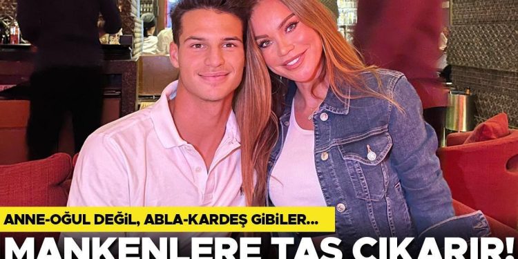 Anne – oğul değil, abla – kardeş gibiler… Modellere taş çıkarır