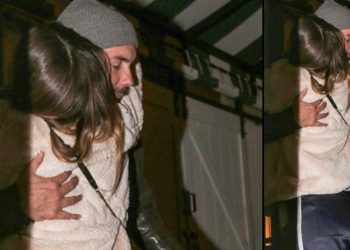 Artık yeniden dedikodu çıkacak… Kapı önünde sarmaş dolaş oldular