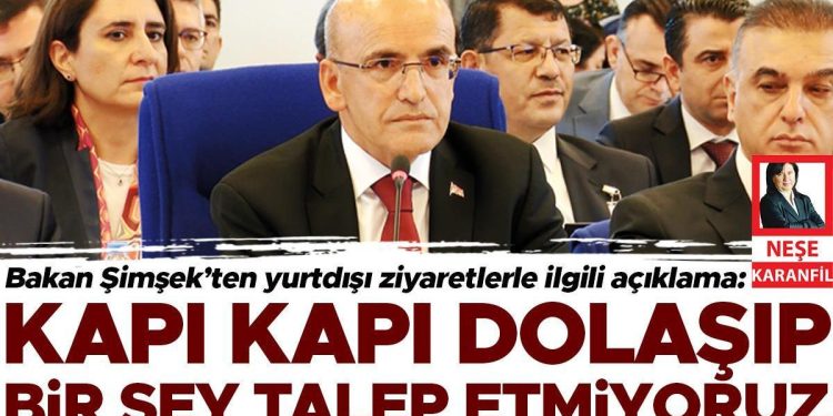 Bakan Mehmet Şimşek’ten yurtdışı ziyaretlerle ilgili açıklama: Kapı kapı dolaşıp bir şey talep etmiyoruz