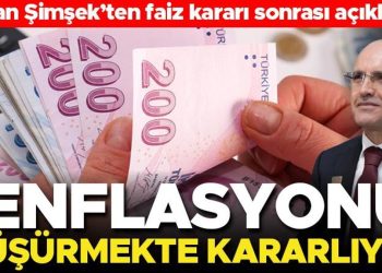Bakan Şimşek: Enflasyonu düşürmekte kararlıyız