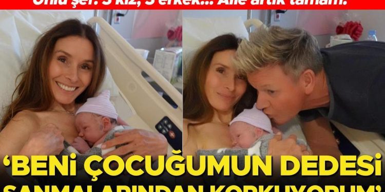 ‘Beni çocuğumun dedesi sanmalarından korkuyorum’ demişti… Ünlü şef altıncı defa baba oldu!