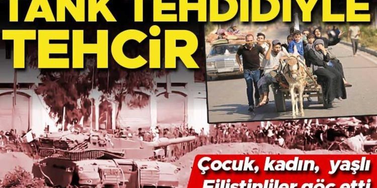 Beyaz bayraklarla tehcir… Gazze’nin yüzde 70’i yerinden edildi