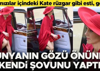 Bir yandan iletisini da verdi… Kate dünyanın gözü önünde kendi gösterisini yaptı