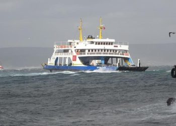 Çanakkale’de fırtına nedeniyle seferler durduruldu… Çanakkale-Kilitbahir, Çanakkale-Eceabat ve Lapseki-Gelibolu…