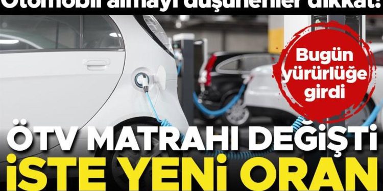 Elektrikli arabalarda ÖTV matrahı güncellendi