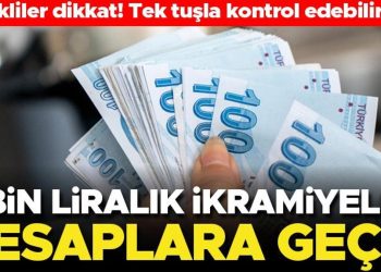 Emekliler dikkat! 5 bin liralık ikramiyeler hesaplara geçti… e-Devlet’ten tek tuşla denetim edilebiliyor