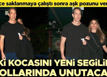 Eski kocasını yeni sevgilinin kollarında unutuyor… Birinci aşk pozunu verdiler