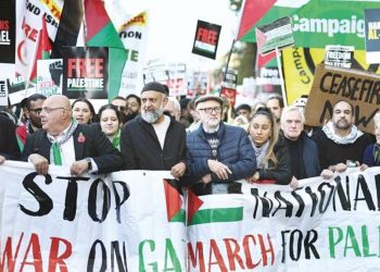 Filistin için yüzbinler yürüdü… Londra polisinden teyakkuz