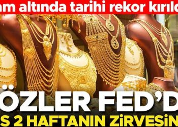 Gram altında rekor! Ons altın iki haftanın tepesinde