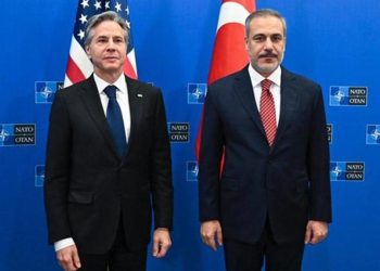 Hakan Fidan ABD Dışişleri Bakanı Antony Blinken ile bir ortaya geldi