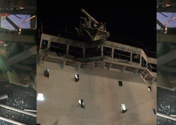 İmgeler ortaya çıktı: Odessa’da ticari geminin vurulma anı