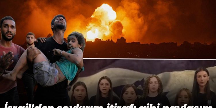 İsrail’den soykırım itirafı üzere paylaşım… Apar topar silindi