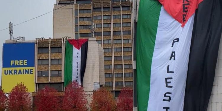 Kosova-İsrail maçı öncesi Filistin’e destek!