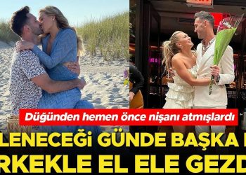 Nikah masasına oturmadan evvel düğünü iptal etmişlerdi… Ünlü oyuncu evleneceği gün bir diğer erkekle el ele!