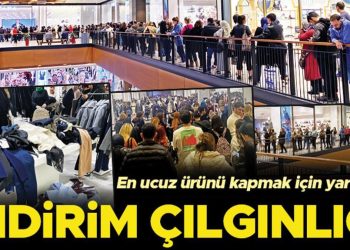 Saatlerce kuyrukta beklediler en ucuz eseri kapmak için yarıştılar: İndirim çılgınlığı