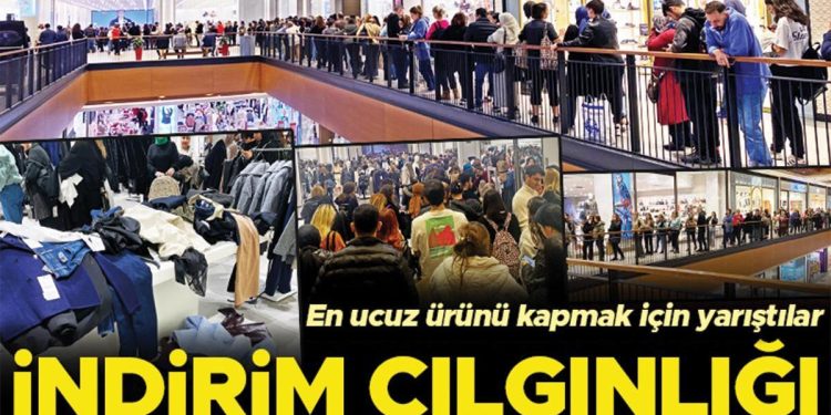 Saatlerce kuyrukta beklediler en ucuz eseri kapmak için yarıştılar: İndirim çılgınlığı