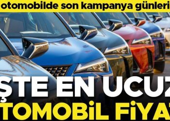 Sıfır arabada son kampanya günleri! İşte en ucuz araba