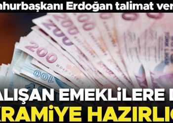 Son dakika… Cumhurbaşkanı Erdoğan’dan çalışan emeklilere de 5 bin lira ikramiye talimatı
